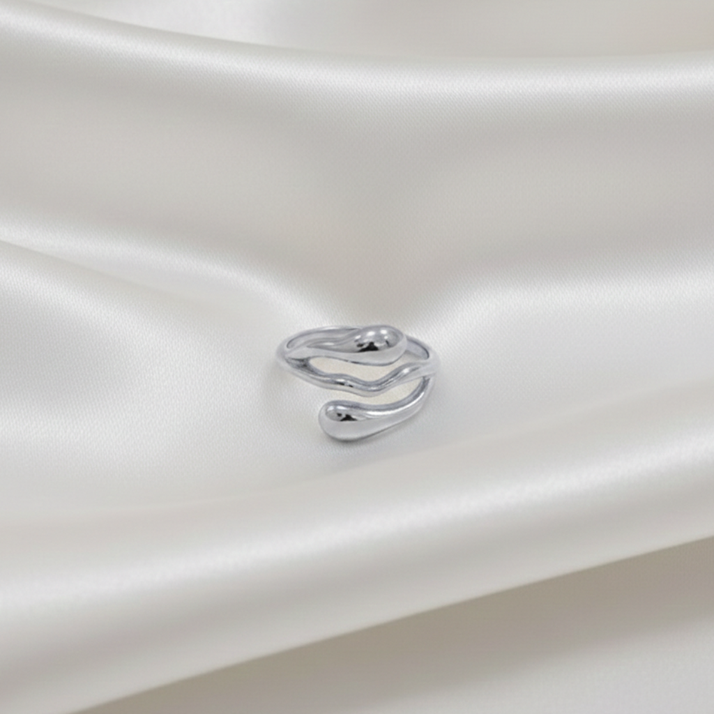 Anel Orgânico Regulável Gotas