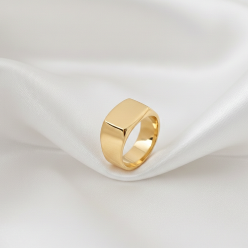 Anel Quadrado Dedinho Regulável