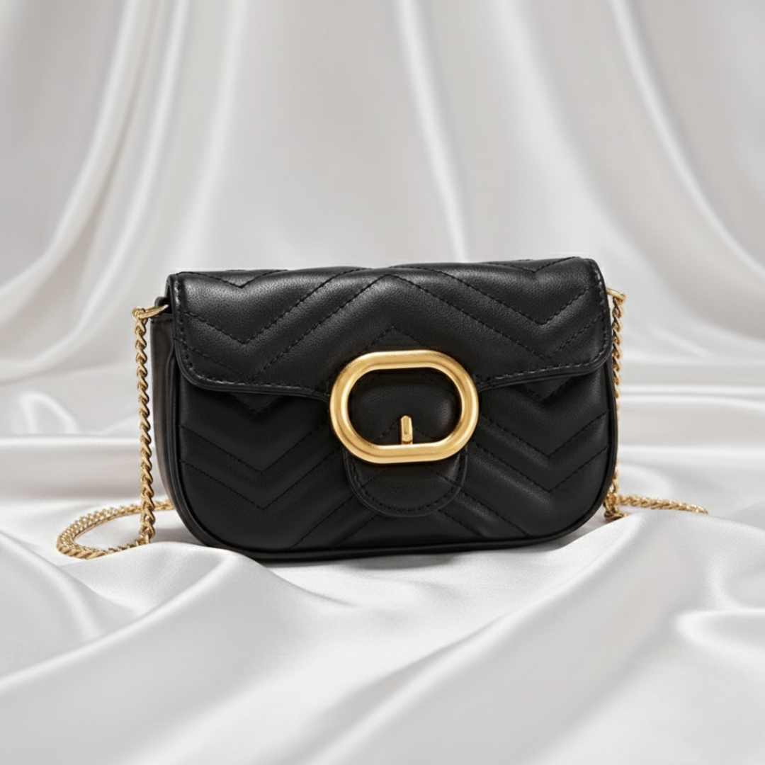 Bolsa Feminina Pequena Alça Corrente Transversal