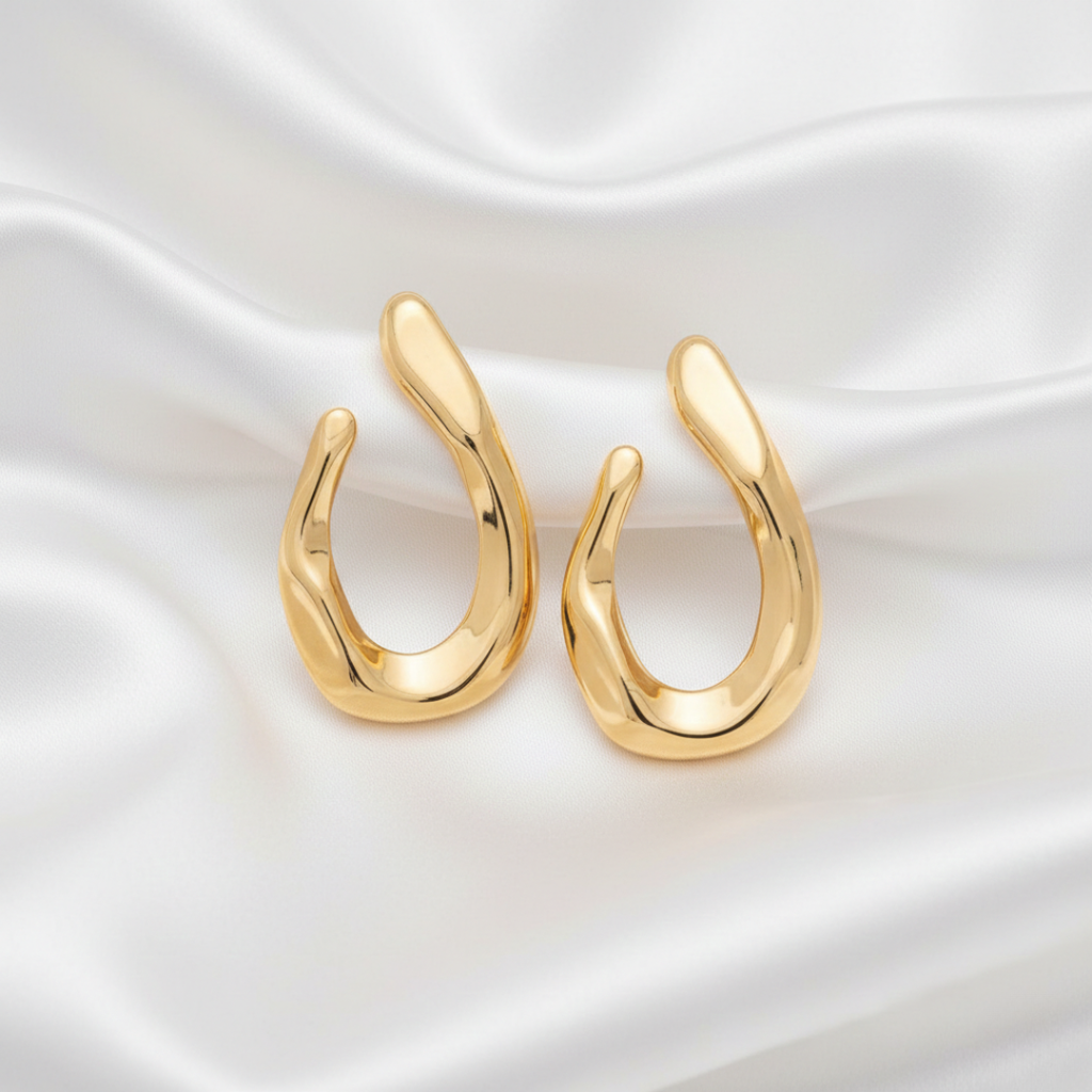 Brinco Gota Orgânica Duas Pontas