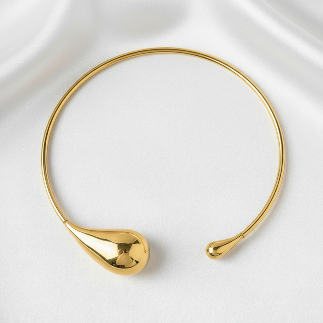 Colar Gota D’Água Feminino Choker Tendência