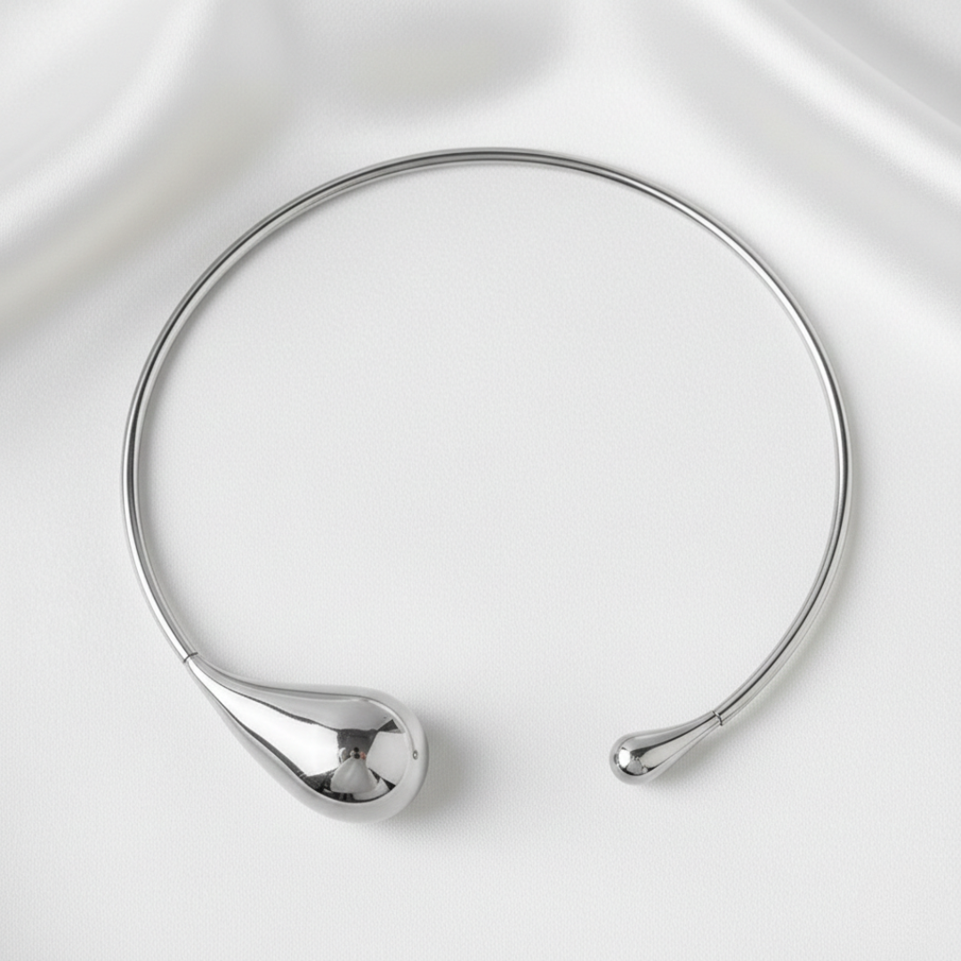 Colar Gota D’Água Feminino Choker Tendência