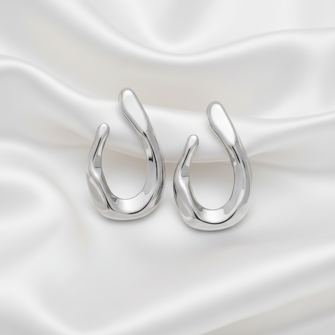 Brinco Gota Orgânica Duas Pontas