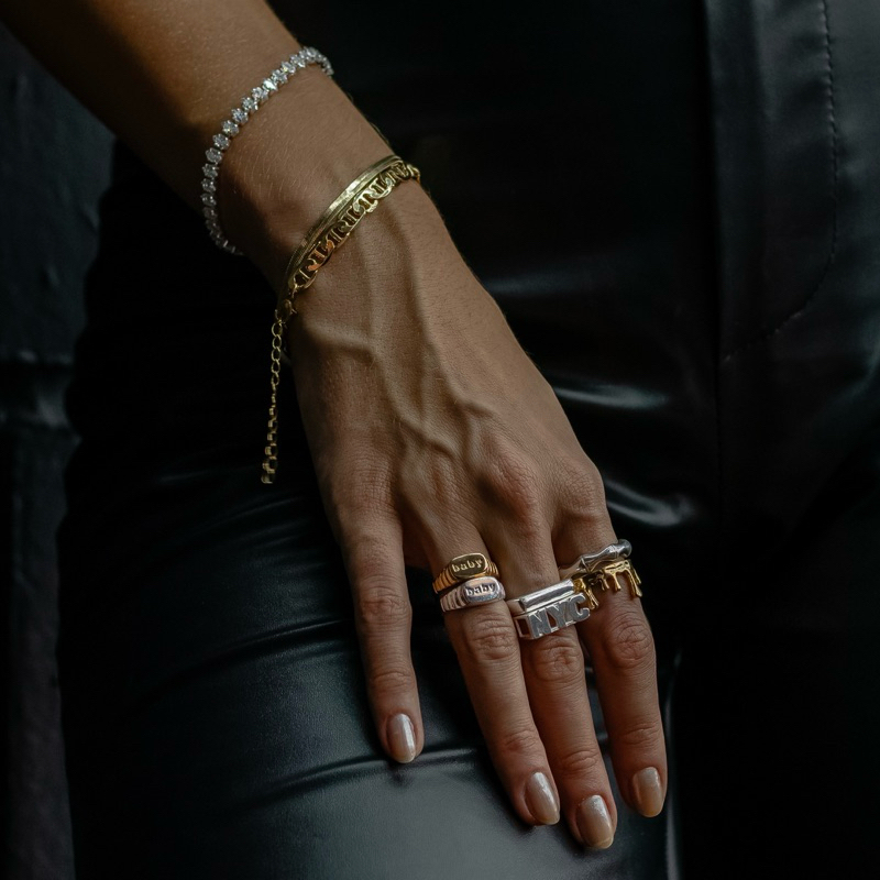 Anel Orgânico Regulável Feminino Ouro 18k Ou Prata 925